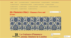 Desktop Screenshot of myflamencodiary.com